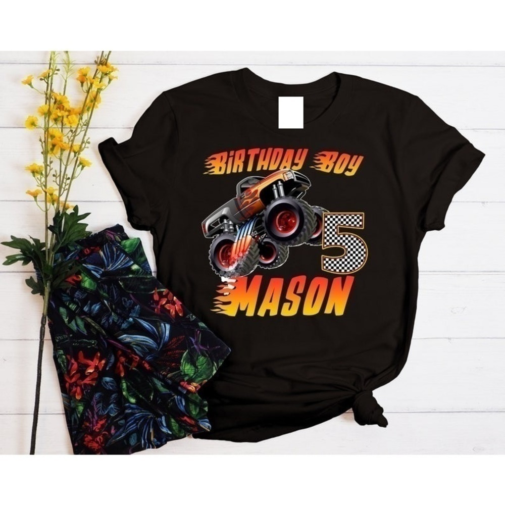Monster Truck Birthday Gift Off Road Racing Fan Unisex Graphic T-Shirt